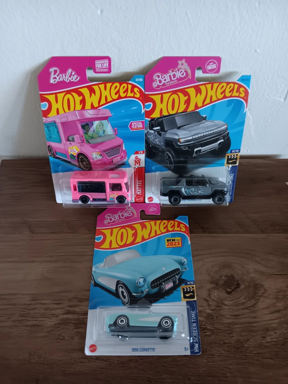 Hot Wheels Barbie Cars Lot Of 3